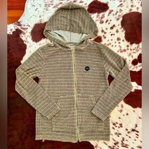 RVCA zip up hooded sweatshirt, NWT, size medium boys.